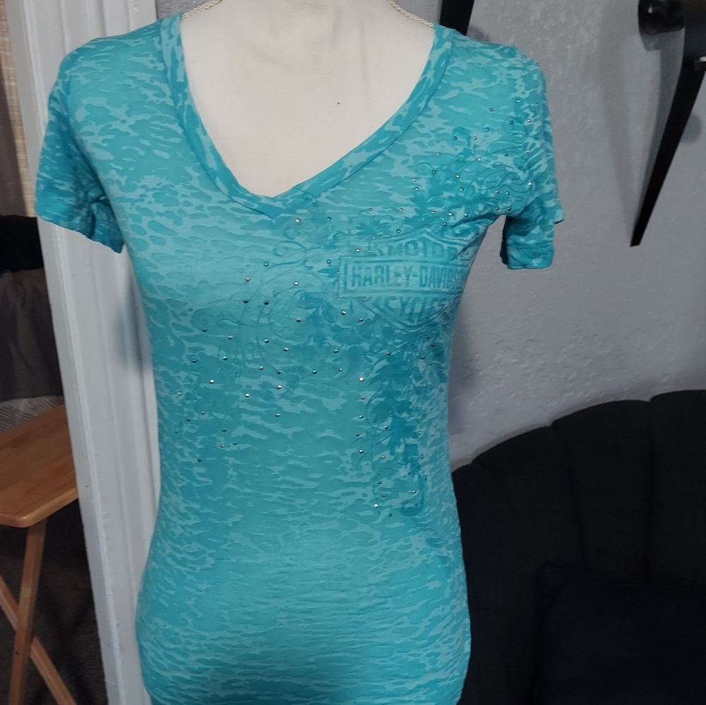 Harley Davidson v-neck t-shirt